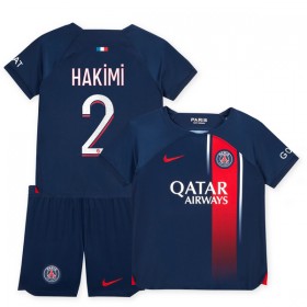 Paris Saint-Germain 2023-24 Hakimi 2 Barn Hjemmedrakt Kortermet